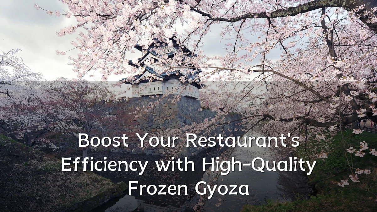 Boost Your Restaurant's Efficiency with High-Quality Frozen Gyoza