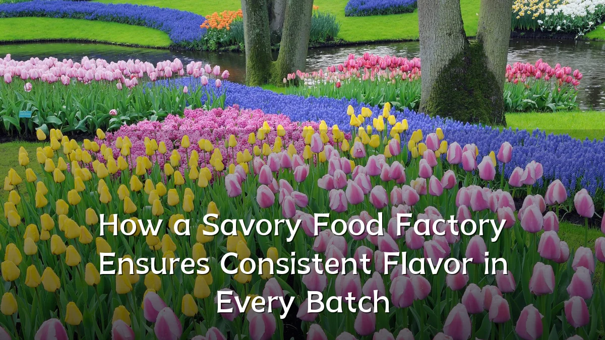 How a Savory Food Factory Ensures Consistent Flavor in Every Batch