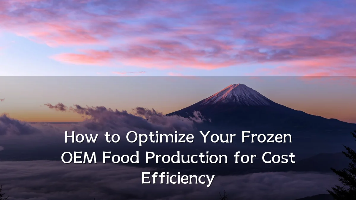 How to Optimize Your Frozen OEM Food Production for Cost Efficiency