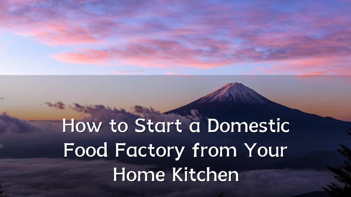 How to Start a Domestic Food Factory from Your Home Kitchen