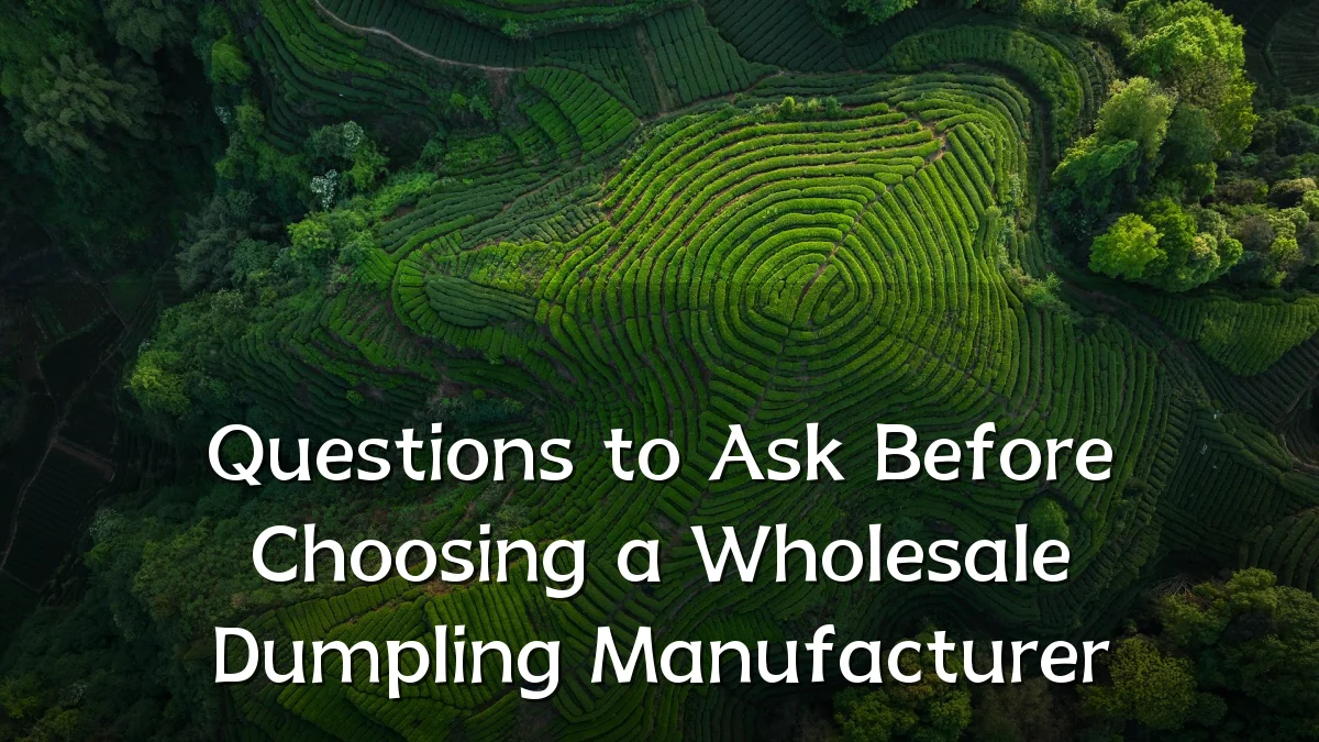 Questions to Ask Before Choosing a Wholesale Dumpling Manufacturer