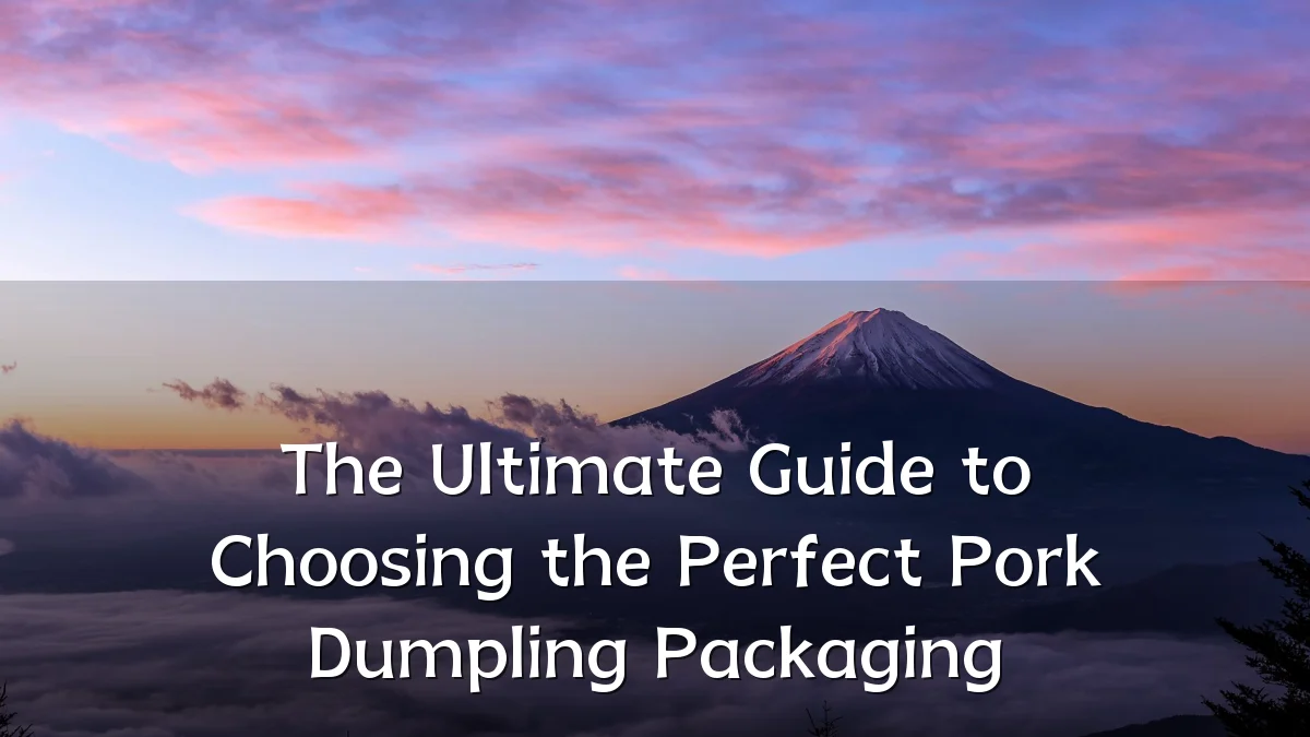 The Ultimate Guide to Choosing the Perfect Pork Dumpling Packaging