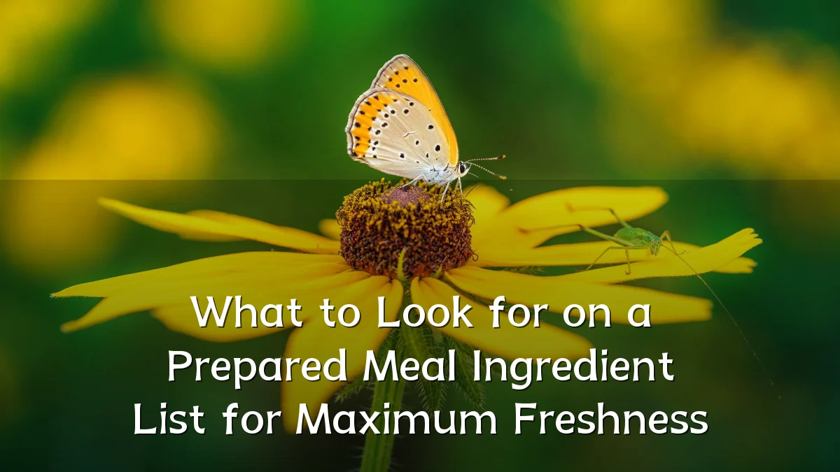 What to Look for on a Prepared Meal Ingredient List for Maximum Freshness