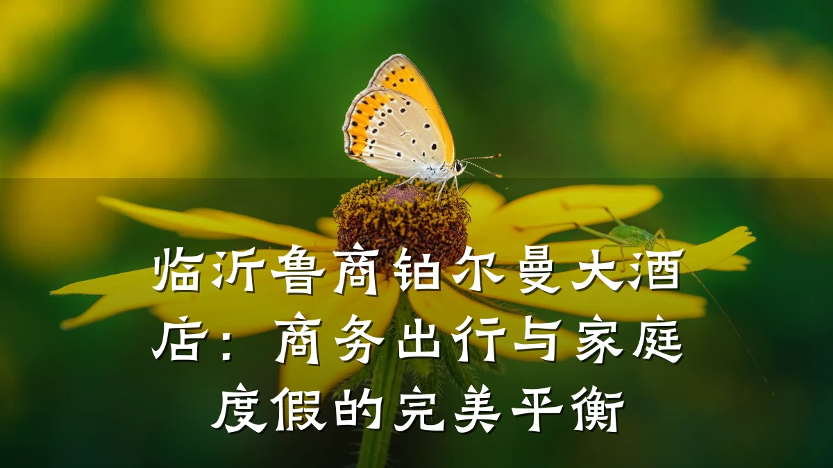 临沂鲁商铂尔曼大酒店：商务出行与家庭度假的完美平衡